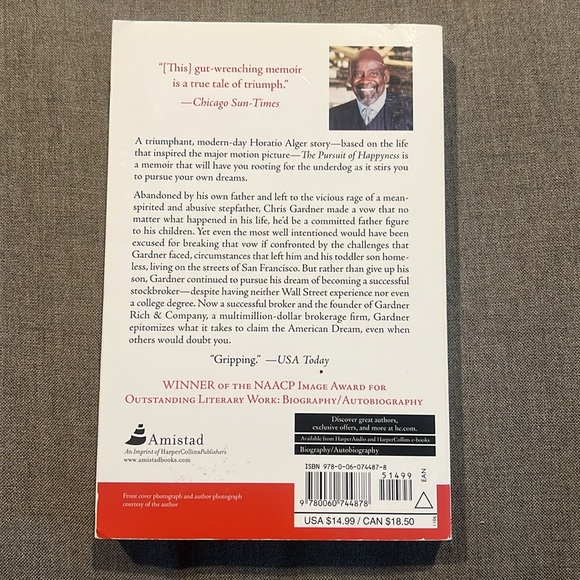 📚The Pursuit of Happyness by Chris Gardner - Picture 2 of 2